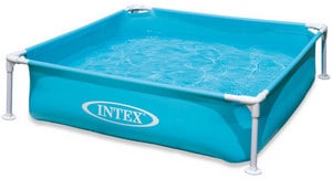 Test mini piscine tubulaire carrée Intex